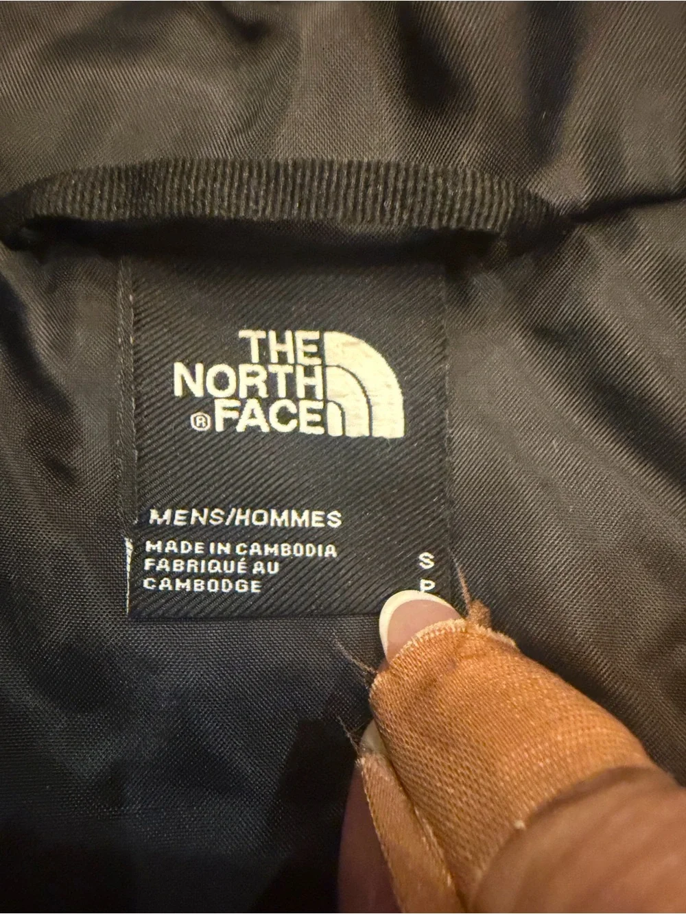 The North Face Puffer Jacket Black  size S